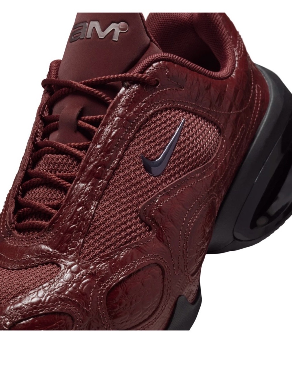 Nike Men’s Burgundy Mesh & Textured Sneaker